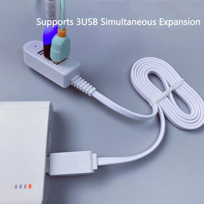 3 in 1 USB Splitter Socket Multi Port Charging and Data Hub Adapter