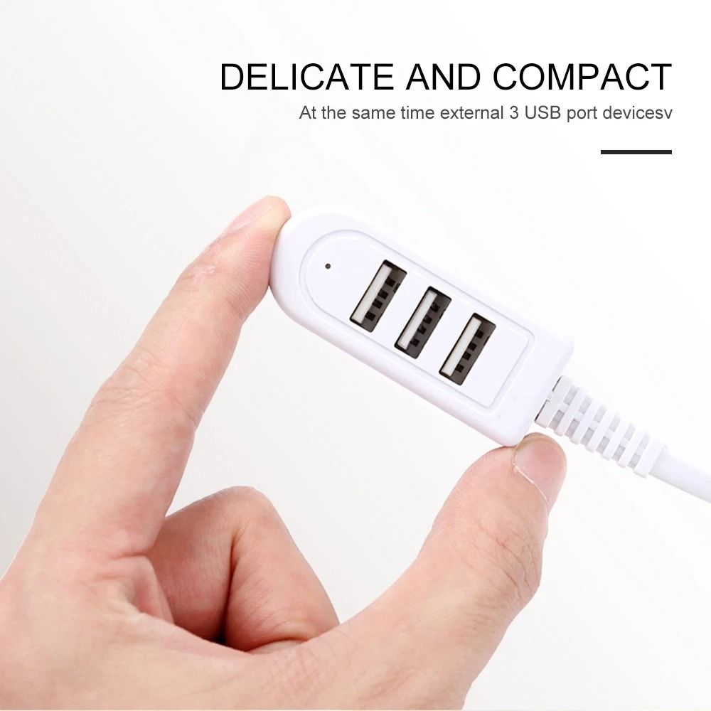 3 In 1 USB Splitter Socket Multi Port Charging And Data Hub Adapter 3