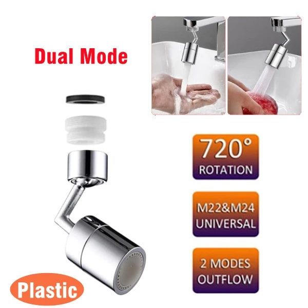 SmartFlow 1080 Rotating Faucet Extender  DualMode Kitchen  Bathroom Sprayer 12