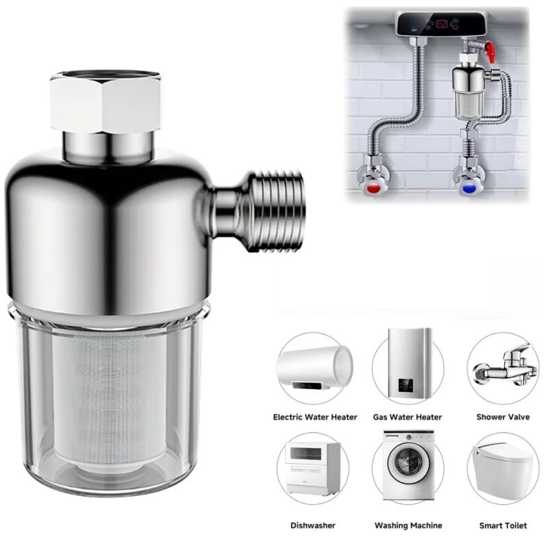 Premium 316 Stainless Spin-Down Water Filter (40 Micron) – Durable Reusable Sediment Pre-Filter