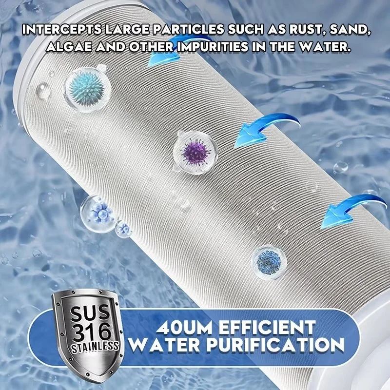 Premium 316 Stainless SpinDown Water Filter 40 Micron  Durable Reusable Sediment PreFilter 3