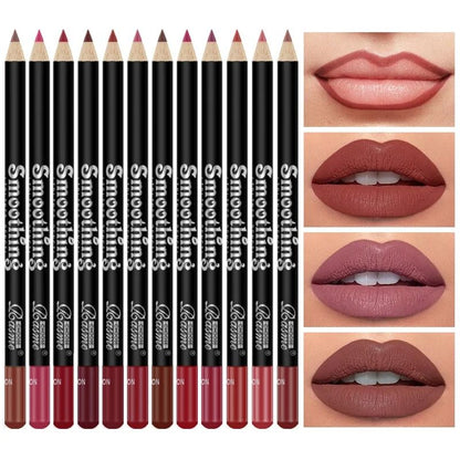 Long Lasting Lipstick Set With Lip Liner Pencil And Matte Lip Gloss 1