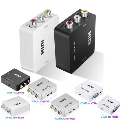 AV to HDMI Converter Composite RCA to HDMI Video Adapter