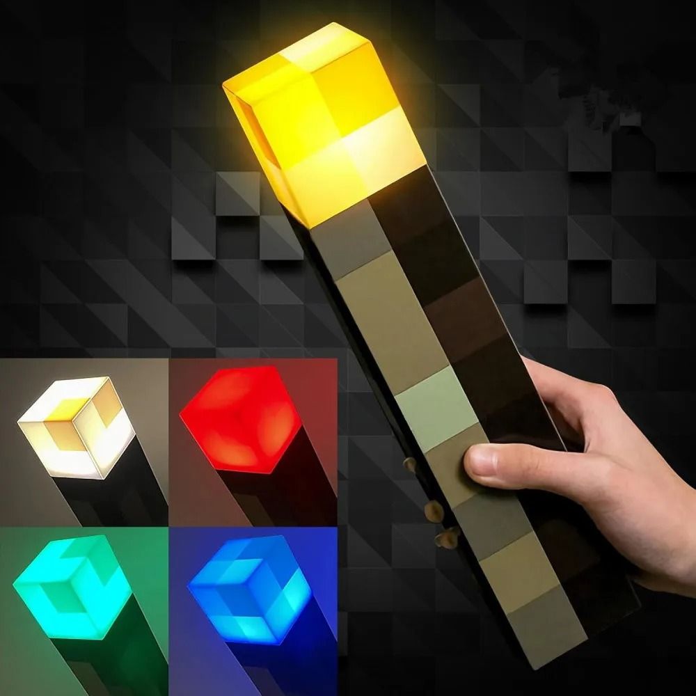 Game Torch LED Night Light With Wall Mount And USB Charging 1