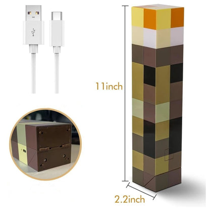 Game Torch LED Night Light With Wall Mount And USB Charging 5