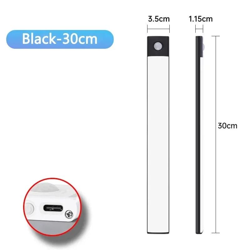 LED Cabinet Light Rechargeable Motion Sensor Lamp USB Type C 14