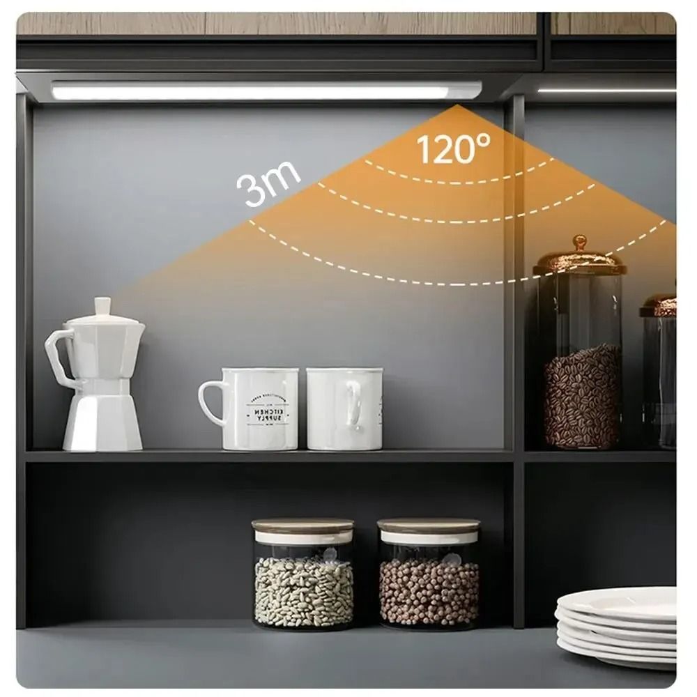 LED Cabinet Light Rechargeable Motion Sensor Lamp USB Type C 2
