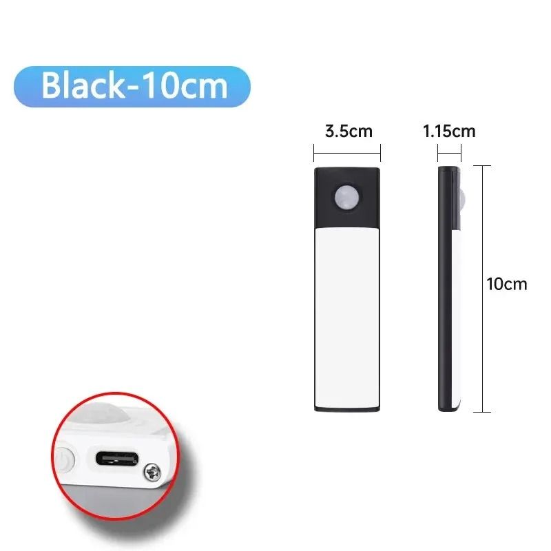 LED Cabinet Light Rechargeable Motion Sensor Lamp USB Type C 7