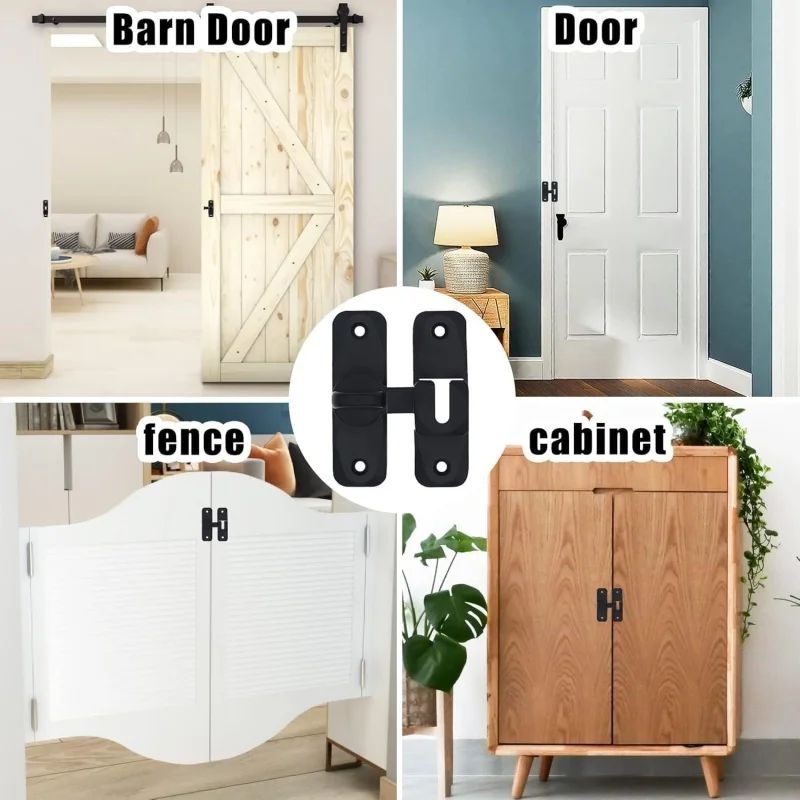 HeavyDuty Sliding Barn Door Security Latch 5
