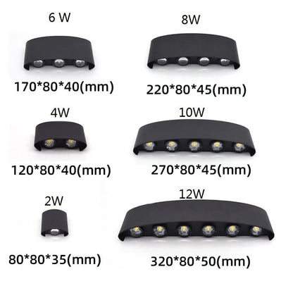 LED Wall Light Outdoor Waterproof Modern Indoor Lamp 2