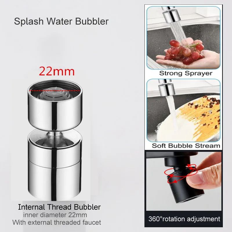 Brass 360 Swivel Sink Faucet Aerator Nozzle 7