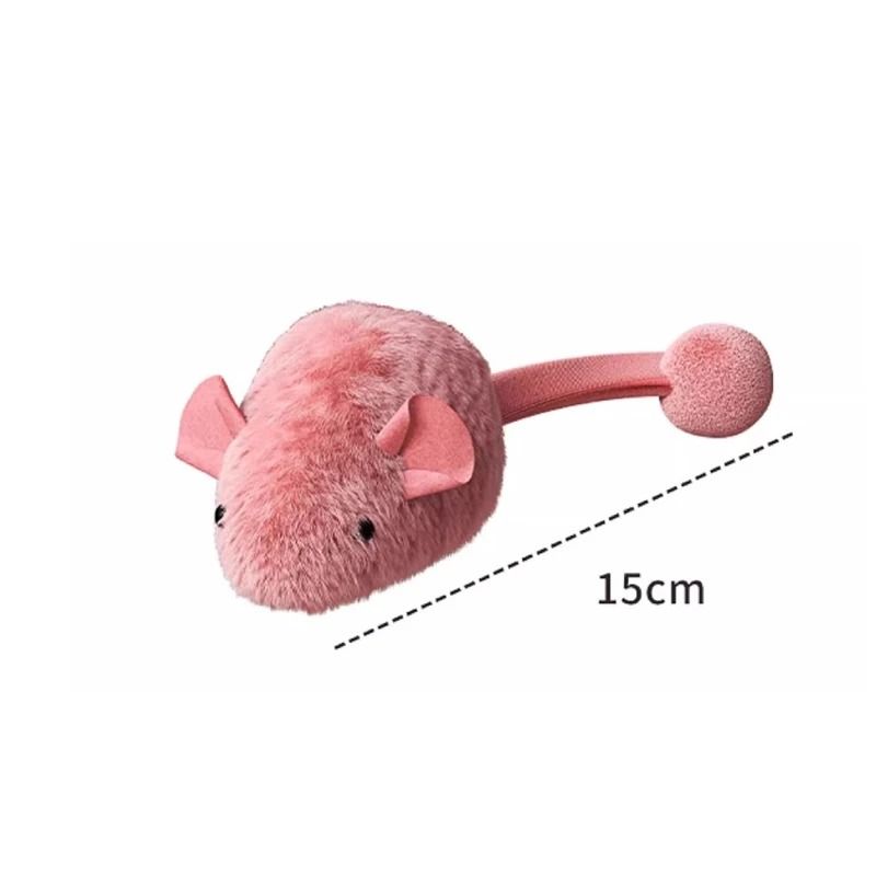 Interactive Plush Mouse Cat Toy Self Playing Chew Toy For Indoor Cats 5
