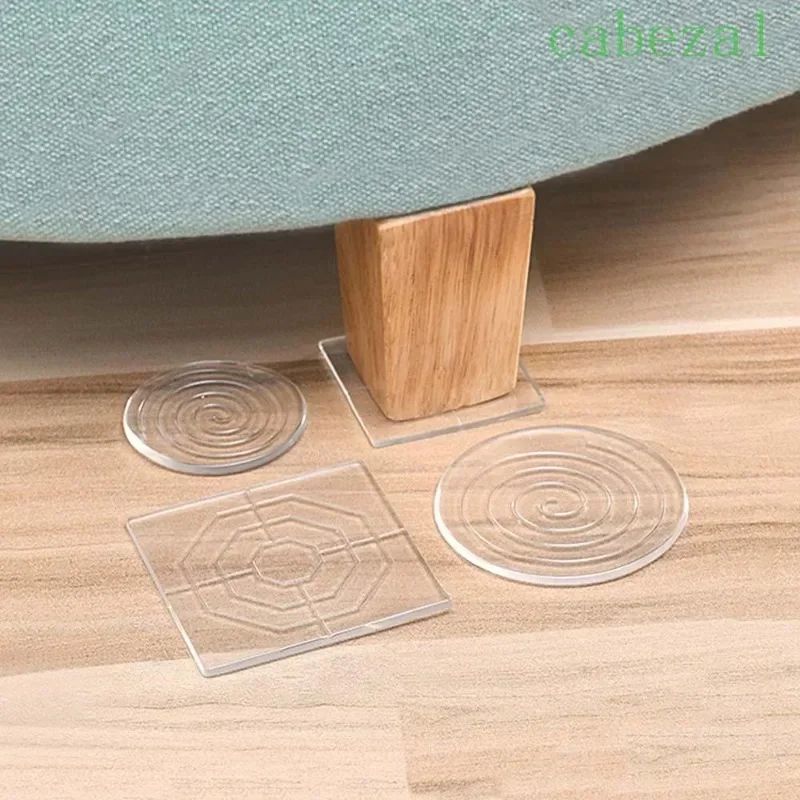 Transparent Silicone NonSlip Furniture Pad Set  4Pack AntiSlip  AntiVibration Floor Protectors 1