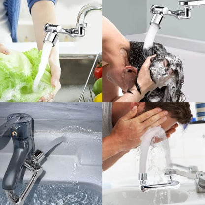 Universal 1080 Rotation Metal Faucet Sprayer Head  Kitchen  Bathroom Extender Nozzle 5