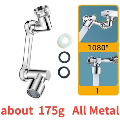 Universal 1080 Rotation Metal Faucet Sprayer Head  Kitchen  Bathroom Extender Nozzle 7