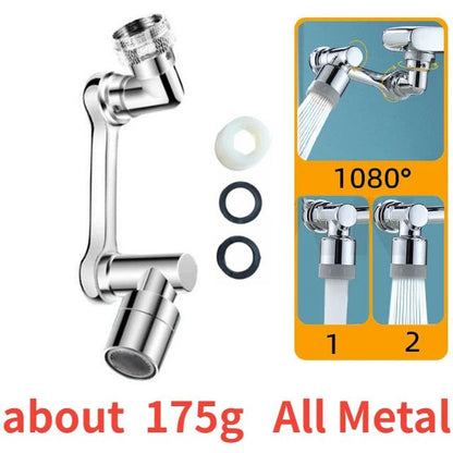 Universal 1080 Rotation Metal Faucet Sprayer Head  Kitchen  Bathroom Extender Nozzle 8