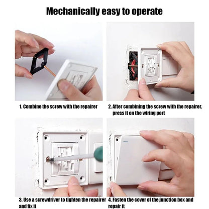 Premium 86 Mm Wall Switch  Outlet Box Repair Kit 10Pack 5