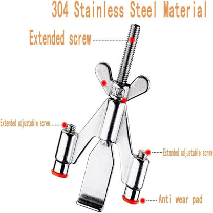 SecureStay Stainless Steel Portable Door Lock  Extra Privacy  Travel Security 1