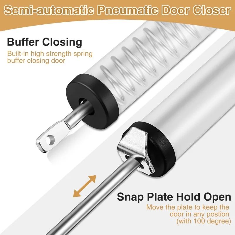 SoftClose Automatic Door Closer 35 Kg  Pneumatic Adjustable Door Stop Hardware 3