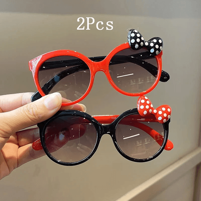 Kids Big Frame Bow Sunglasses 2