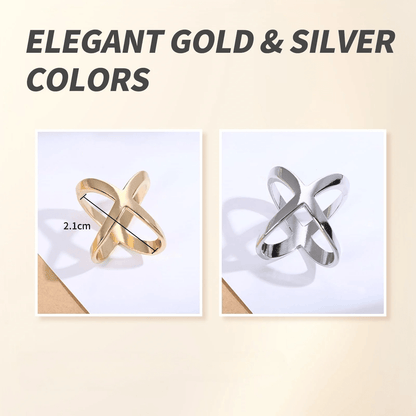 Elegant X Shape Scarf Clip