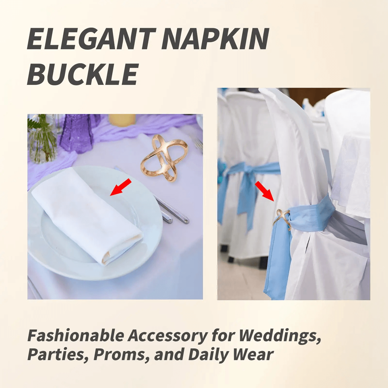 Elegant X Shape Scarf Clip 2
