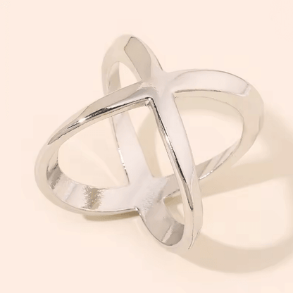 Elegant X Shape Scarf Clip 4