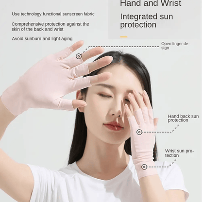 UV Protection Nail Art Gloves 2