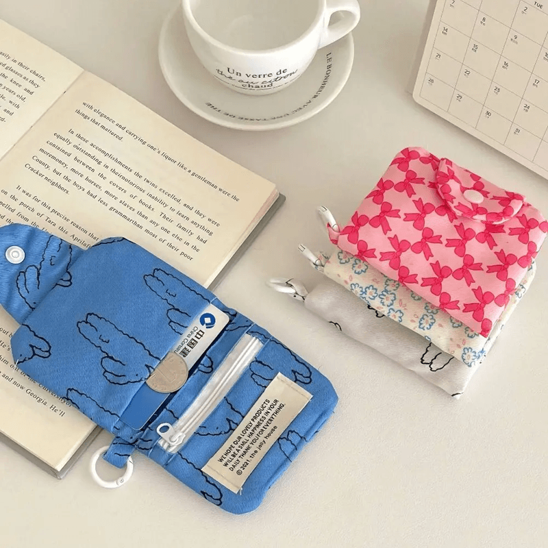 Cute Floral Coin Purse Card Holder 2