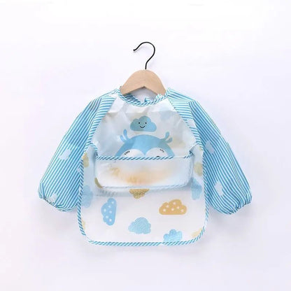 Waterproof Long Sleeve Baby Feeding Smock 18