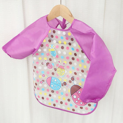 Waterproof Long Sleeve Baby Feeding Smock 28