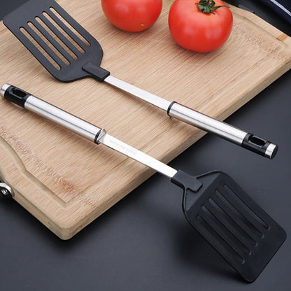 Kitchen Tools Nylon Handle Spatula, Stainless Steel Turners, Fried Shovel Egg Fish Frying Pan Scoop Spatula Cooking