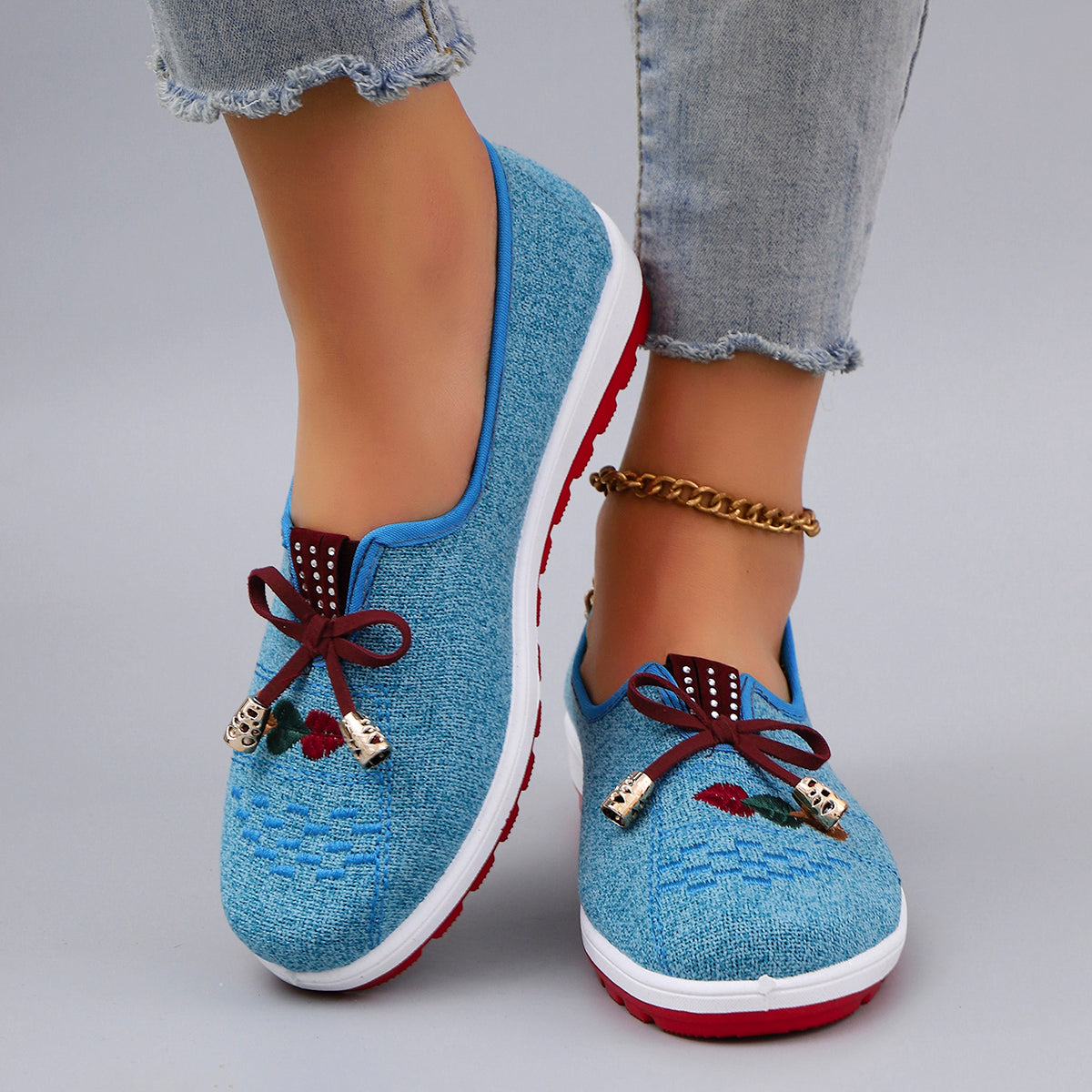 Breathable mesh flat shoes for women casual sneakers clearance shoes
