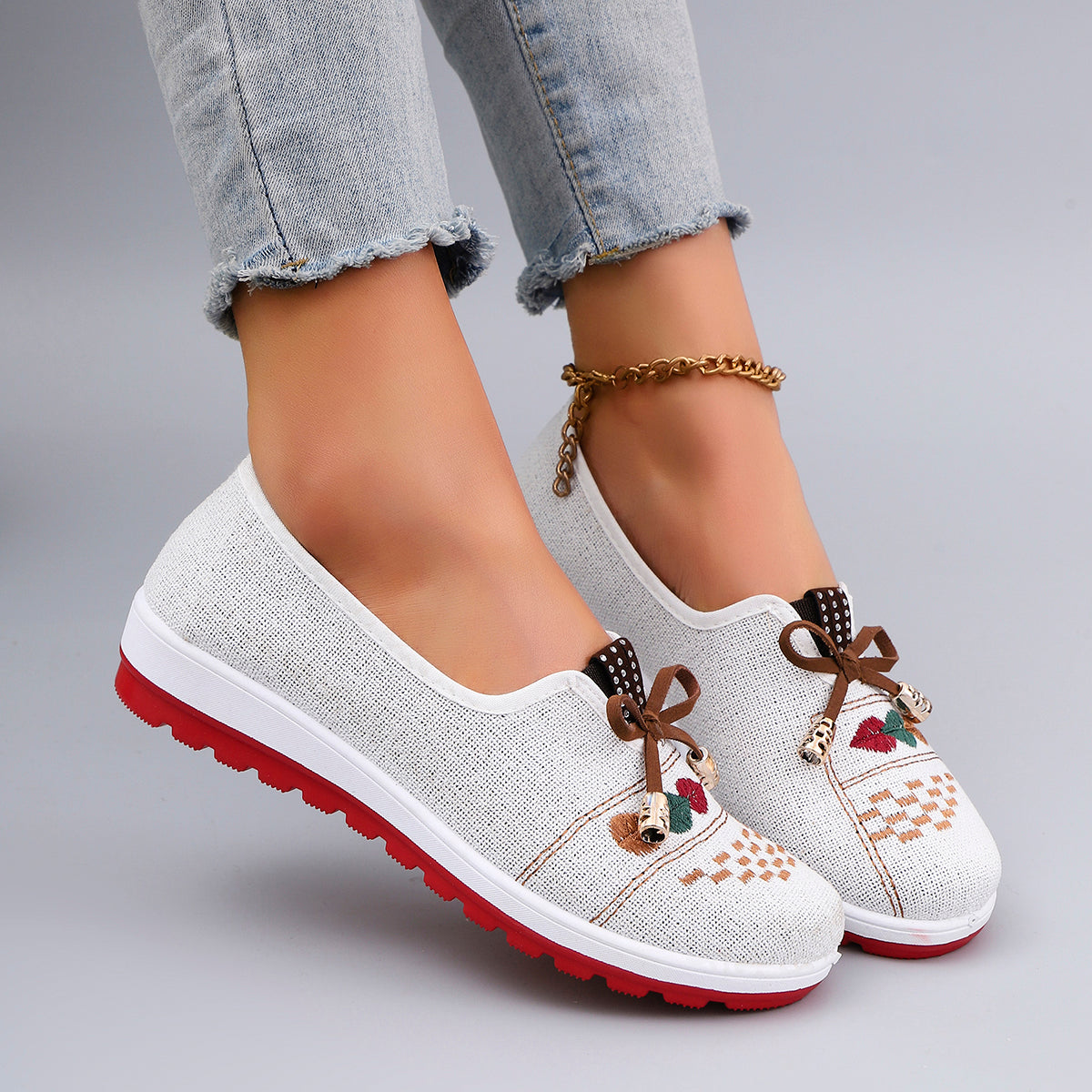 Breathable Mesh Flat Shoes For Women Casual Sneakers Clearance Shoes 8