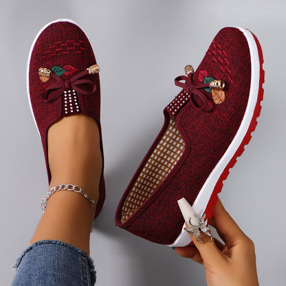 Breathable Mesh Flat Shoes For Women Casual Sneakers Clearance Shoes 9