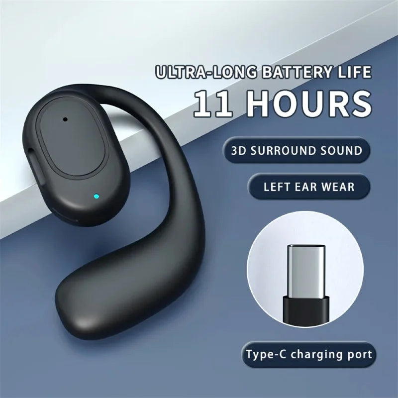 Bluetooth Wireless Headphones, Bone Conduction Earphones, Handsfree Noise Canceling Headset for Driving