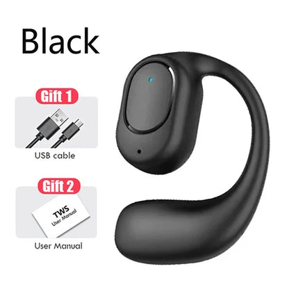 Bluetooth Wireless Headphones, Bone Conduction Earphones, Handsfree Noise Canceling Headset for Driving