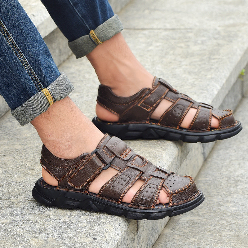 High Quality Genuine Leather Casual Shoes For Men Classic Summer Outdoor Walking Men Sneakers Breat