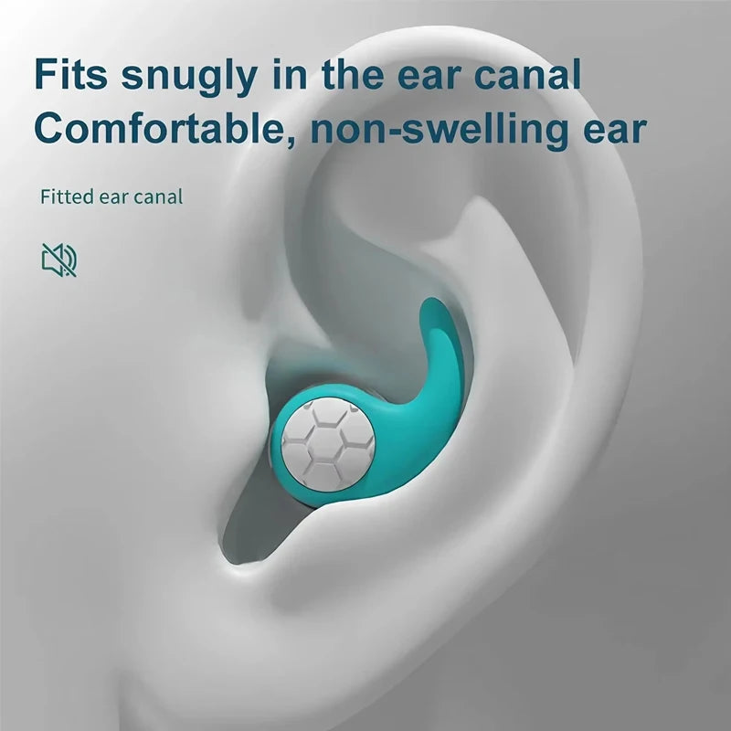 Soft Silicone Earplugs Waterproof Comfortable Fit Noise Cancelling For Sleep Swimming Silent Enviro