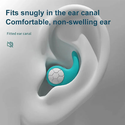 Soft Silicone Earplugs Waterproof Comfortable Fit Noise Cancelling For Sleep Swimming Silent Enviro