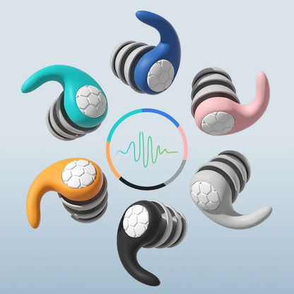 Soft Silicone Earplugs Waterproof Comfortable Fit Noise Cancelling For Sleep Swimming Silent Enviro
