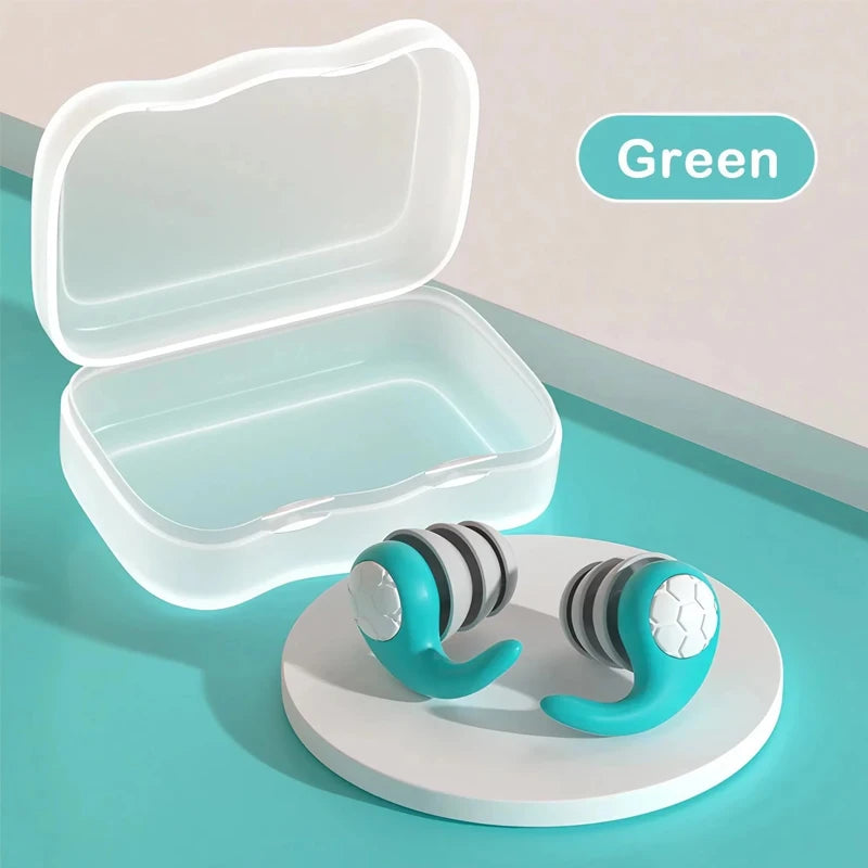 Soft Silicone Earplugs Waterproof Comfortable Fit Noise Cancelling For Sleep Swimming Silent Enviro