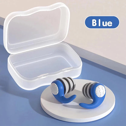 Soft Silicone Earplugs Waterproof Comfortable Fit Noise Cancelling For Sleep Swimming Silent Enviro
