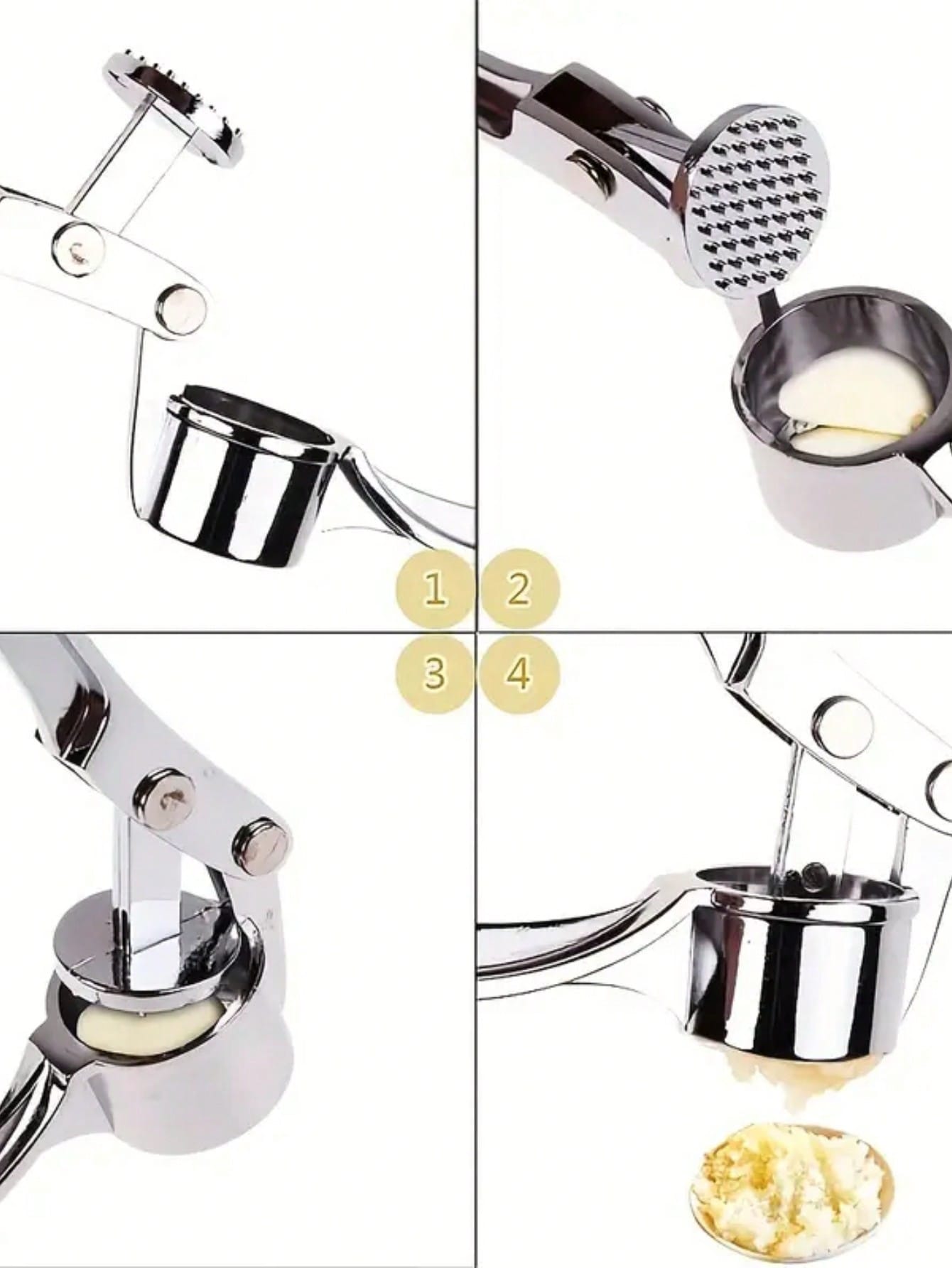 Garlic Masher Crusher Washable Garlic Press Kitchen Tool Garlic Minver Kitchen Supplies Kitchen Gad 3