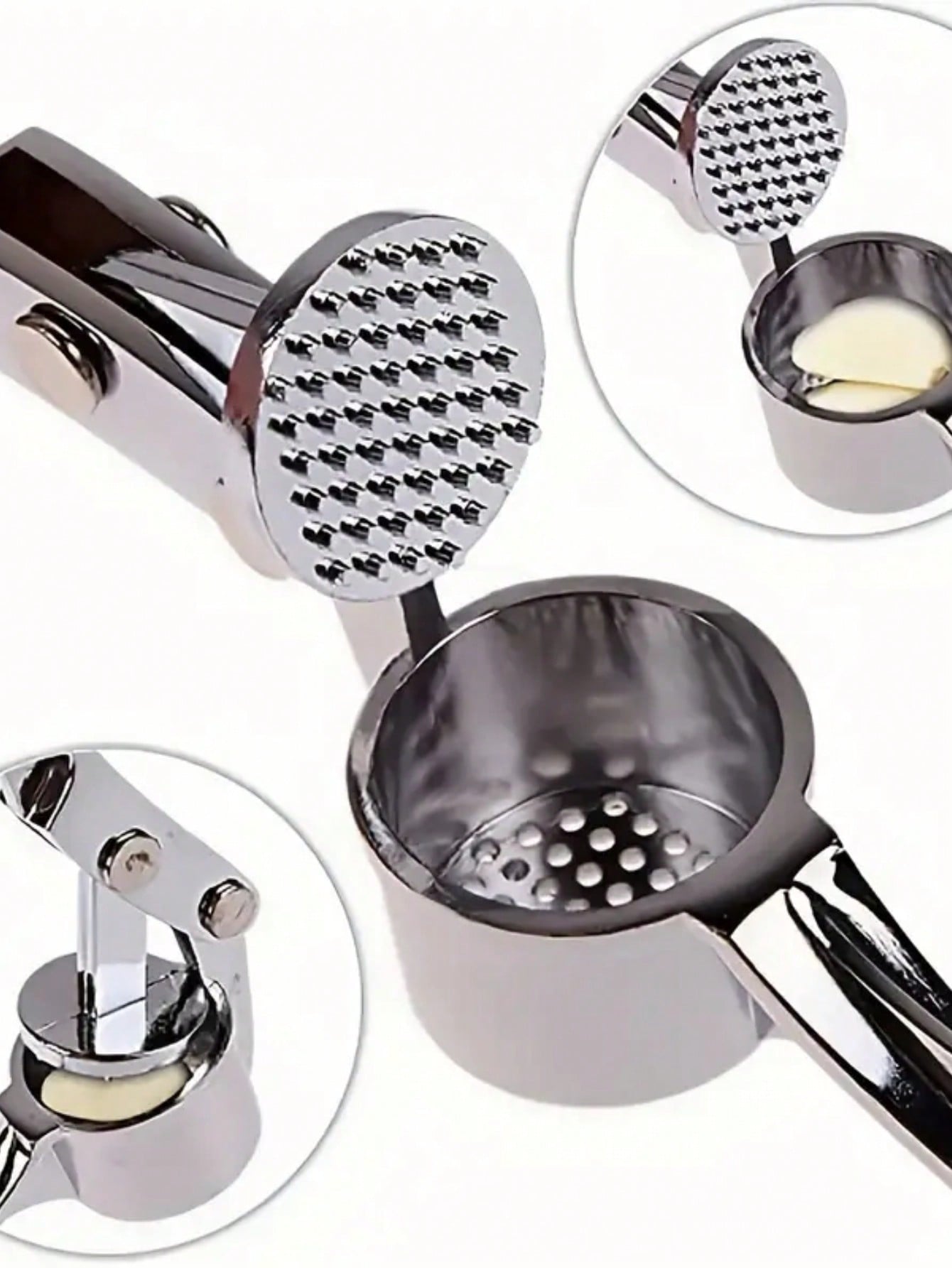Garlic Masher Crusher Washable Garlic Press Kitchen Tool Garlic Minver Kitchen Supplies Kitchen Gad 5