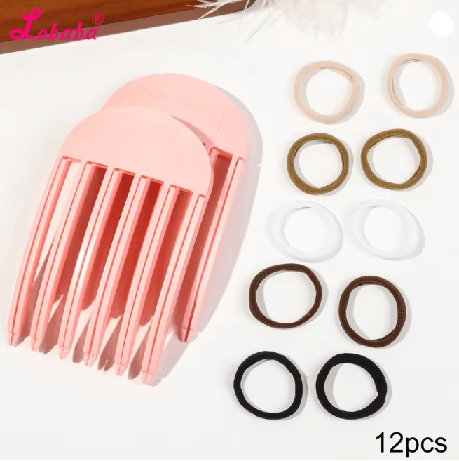 Volumizing Hair Lift Clips And Ties Set 10