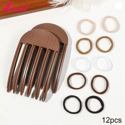 Volumizing Hair Lift Clips And Ties Set 11