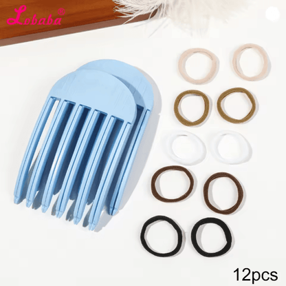 Volumizing Hair Lift Clips And Ties Set 5