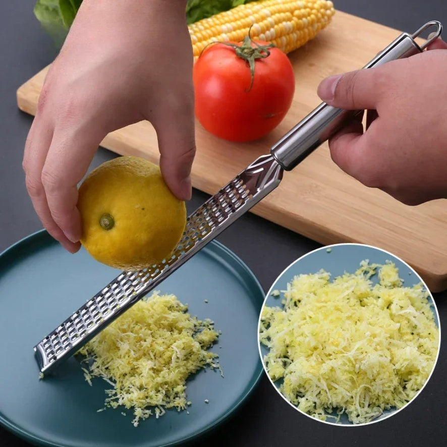 Stainless Steel Garlic Grater, Handheld Cheese Grinder, Vegetable Fruit Grinder, Lemon Zester, Ginger Cheese Grinding
