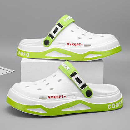 Men Summer Sandals Light EVA Clogs Outdoor Beach Shoes Platform Casual Male Garden Hole Slippers 9